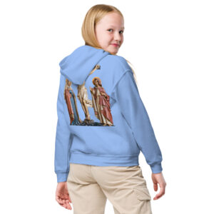 crucifixion scene children's hoodie