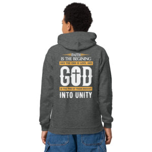 faith and love children's christian hoodie