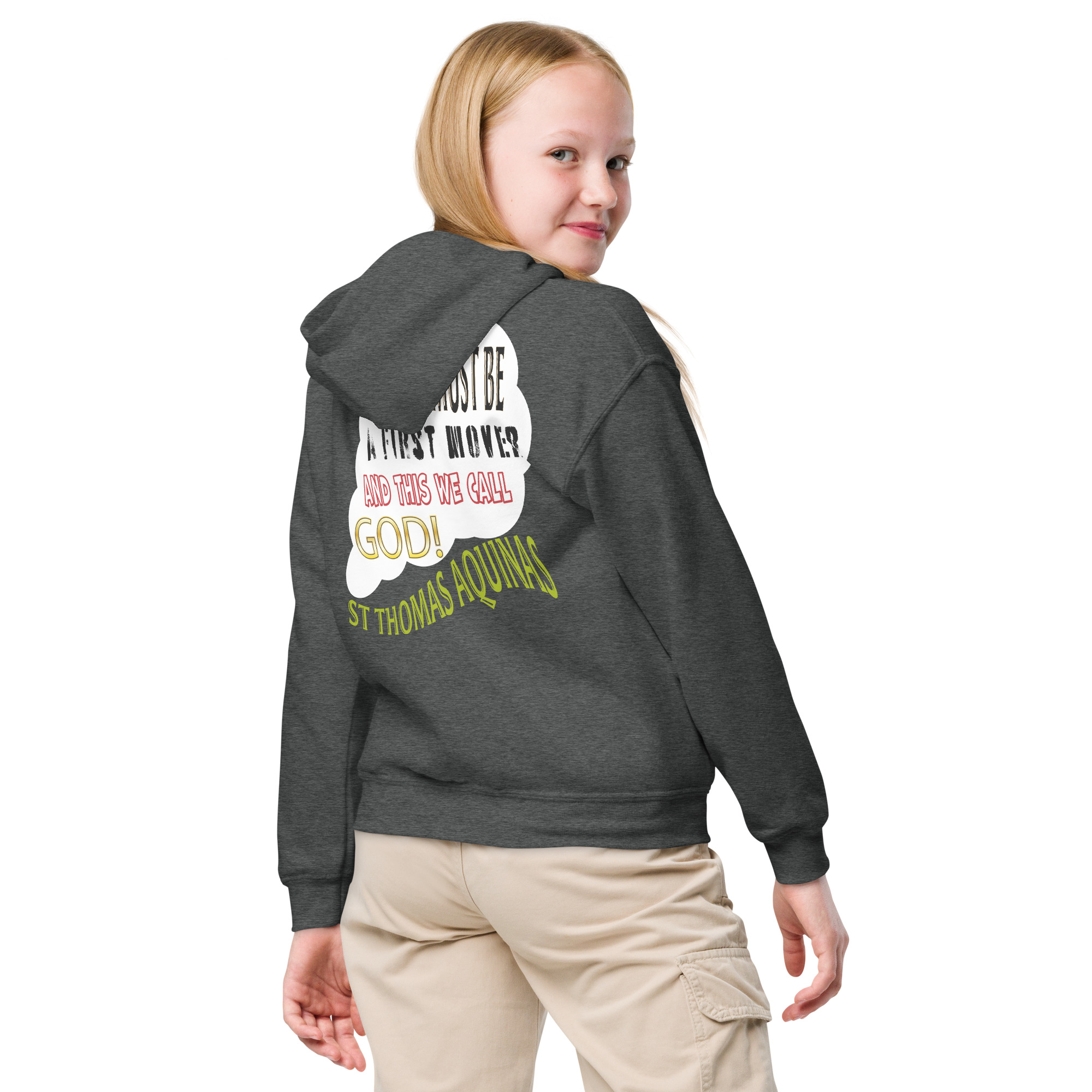 god as first mover by st thomas aquinas children's hoodie god as first mover by st thomas aquinas children's hoodie