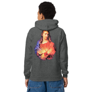 sacred heart of jesus children's hoodie