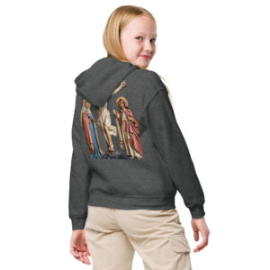 crucifixion scene children's hoodie