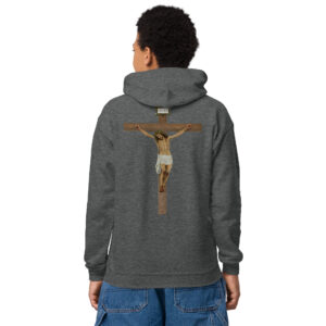 jesus crucified children's hoodie