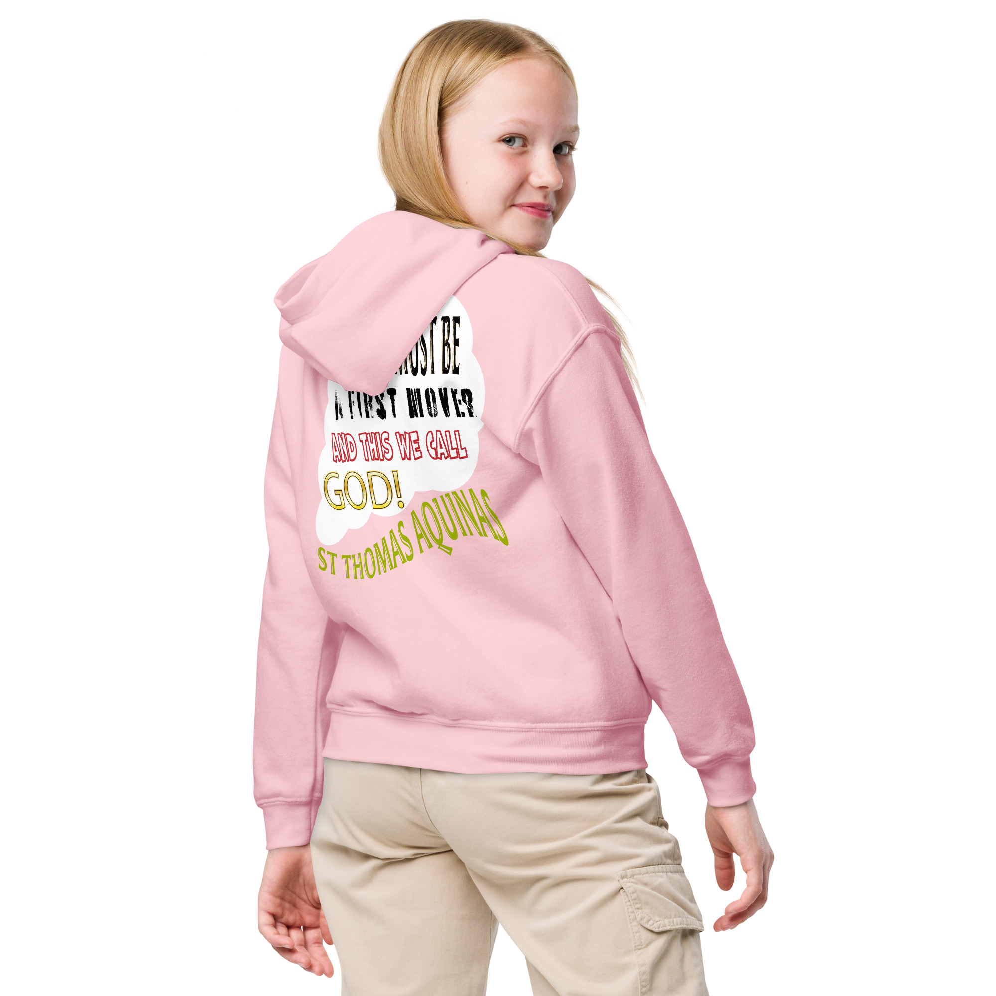 god as first mover by st thomas aquinas children's hoodie god as first mover by st thomas aquinas children's hoodie