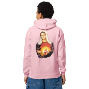 sacred heart of jesus and immaculate heart of mary children's hoodie