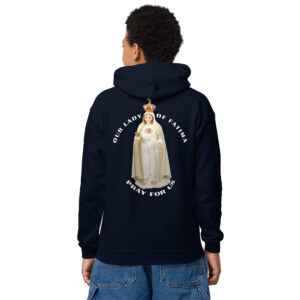 our lady of fatima pray for us children's hoodie