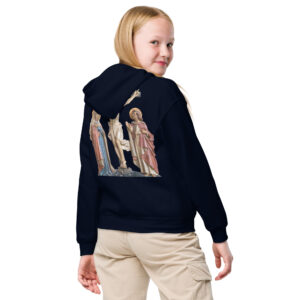crucifixion scene children's hoodie