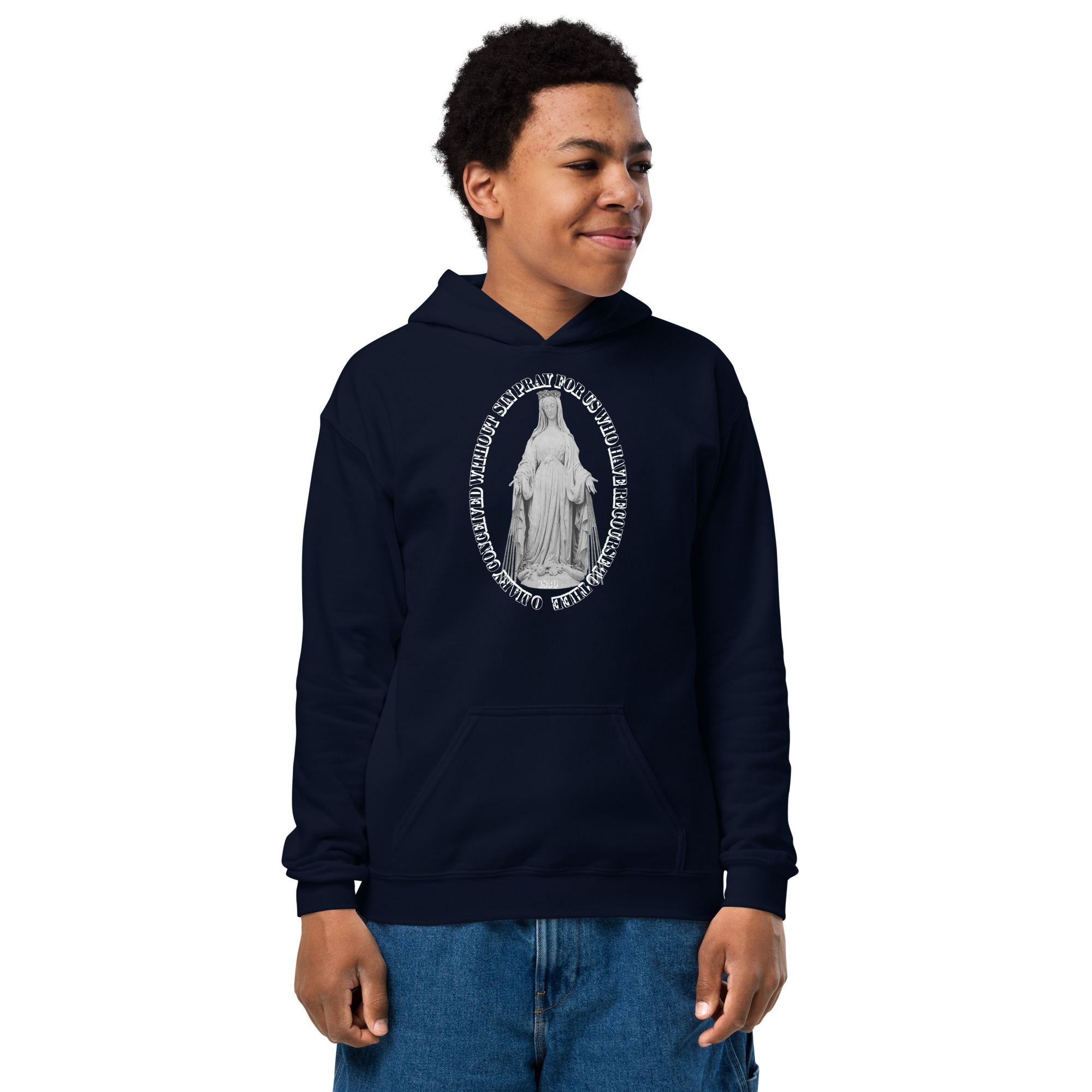 miraculous medal children's hoodie miraculous medal children's hoodie
