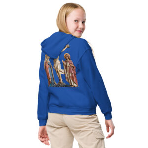 crucifixion scene children's hoodie