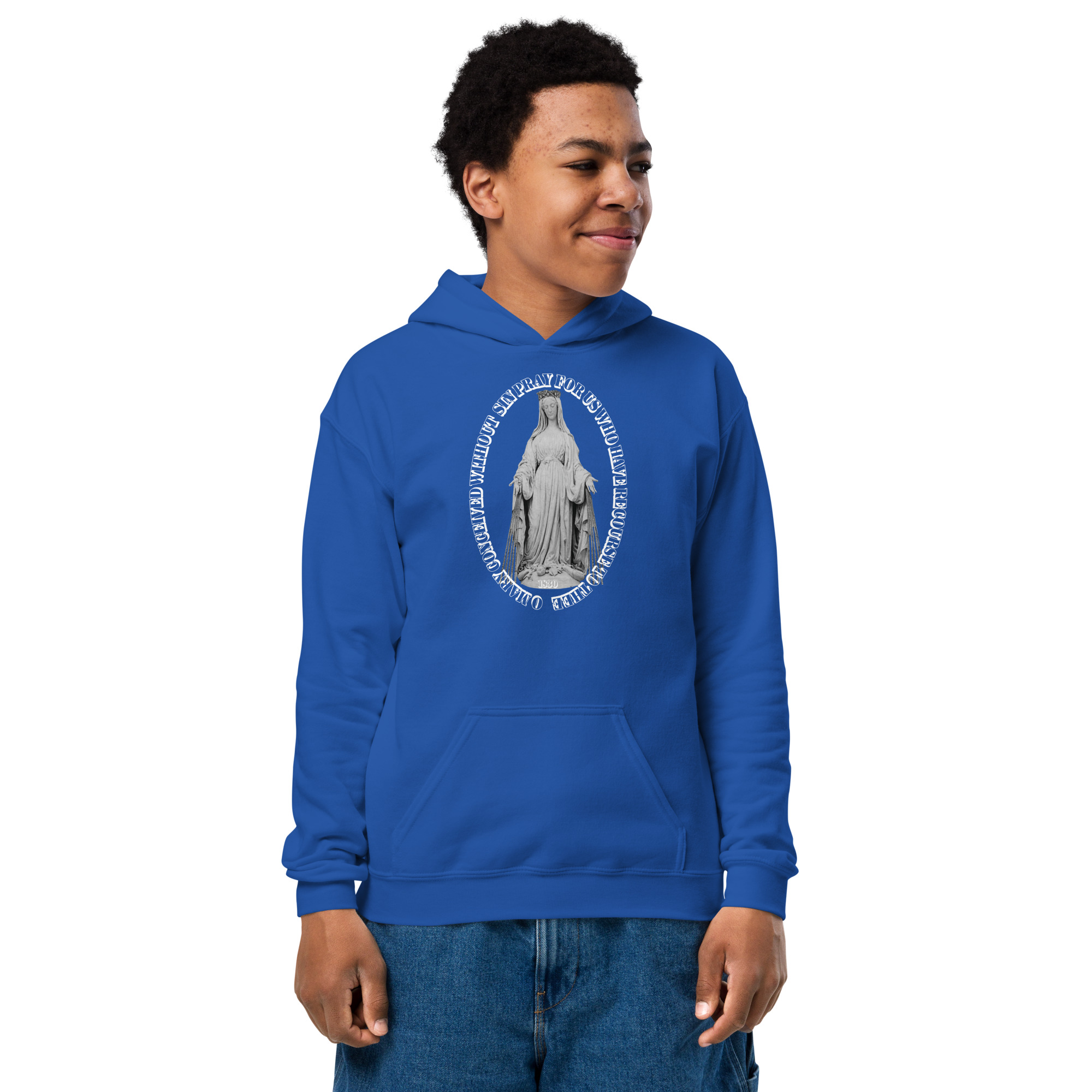 miraculous medal children's hoodie miraculous medal children's hoodie