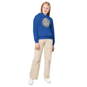 st benedict medal children's hoodie