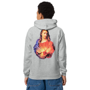 sacred heart of jesus children's hoodie