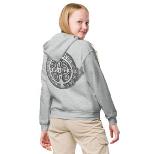 st benedict medal children's hoodie