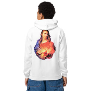 sacred heart of jesus children's hoodie