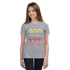 god is my pulse children's christian t shirt
