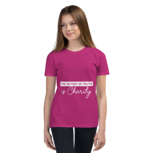 Christian Range the victory of truth is charity children's christian t shirt
