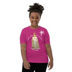 our lady of fatima pray for us children's t shirt