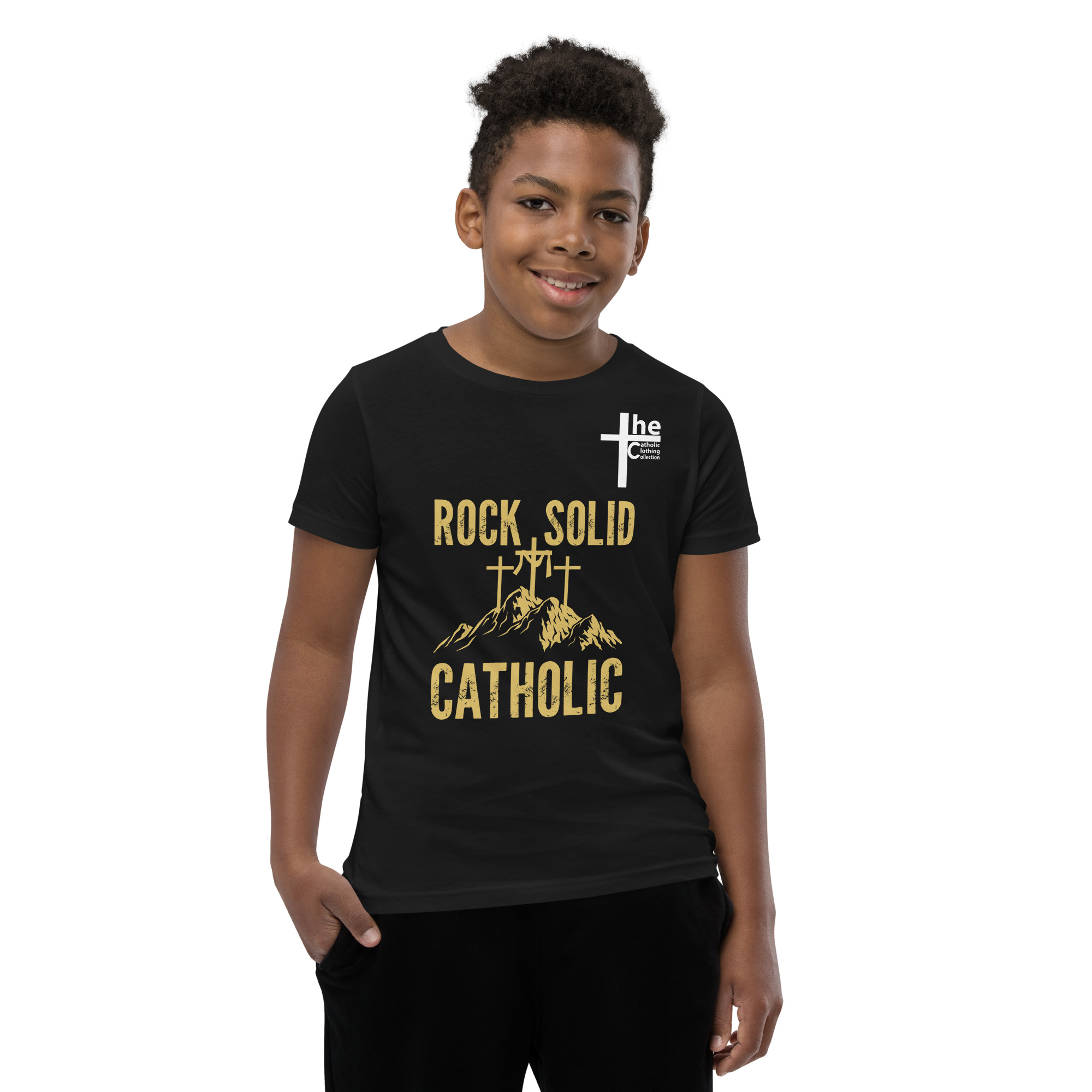 rock solid catholic children's t shirt rock solid catholic children's t shirt