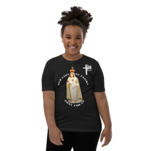 our lady of fatima pray for us children's t shirt