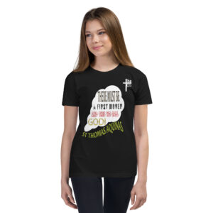 god as first mover by st thomas aquinas children's t shirt