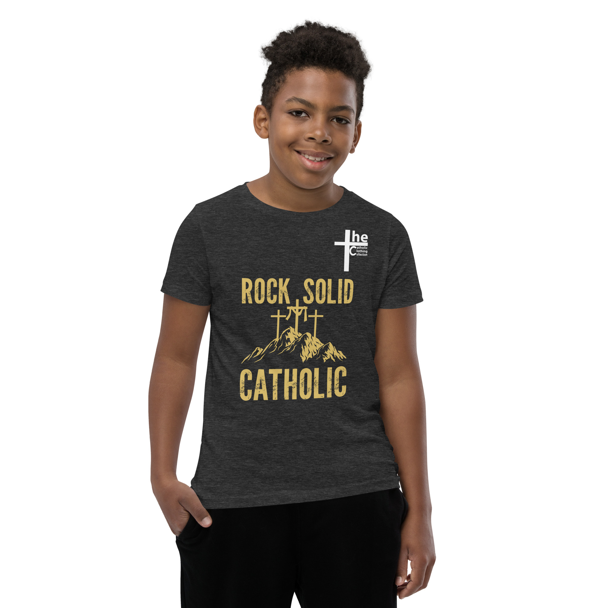 rock solid catholic children's t shirt rock solid catholic children's t shirt