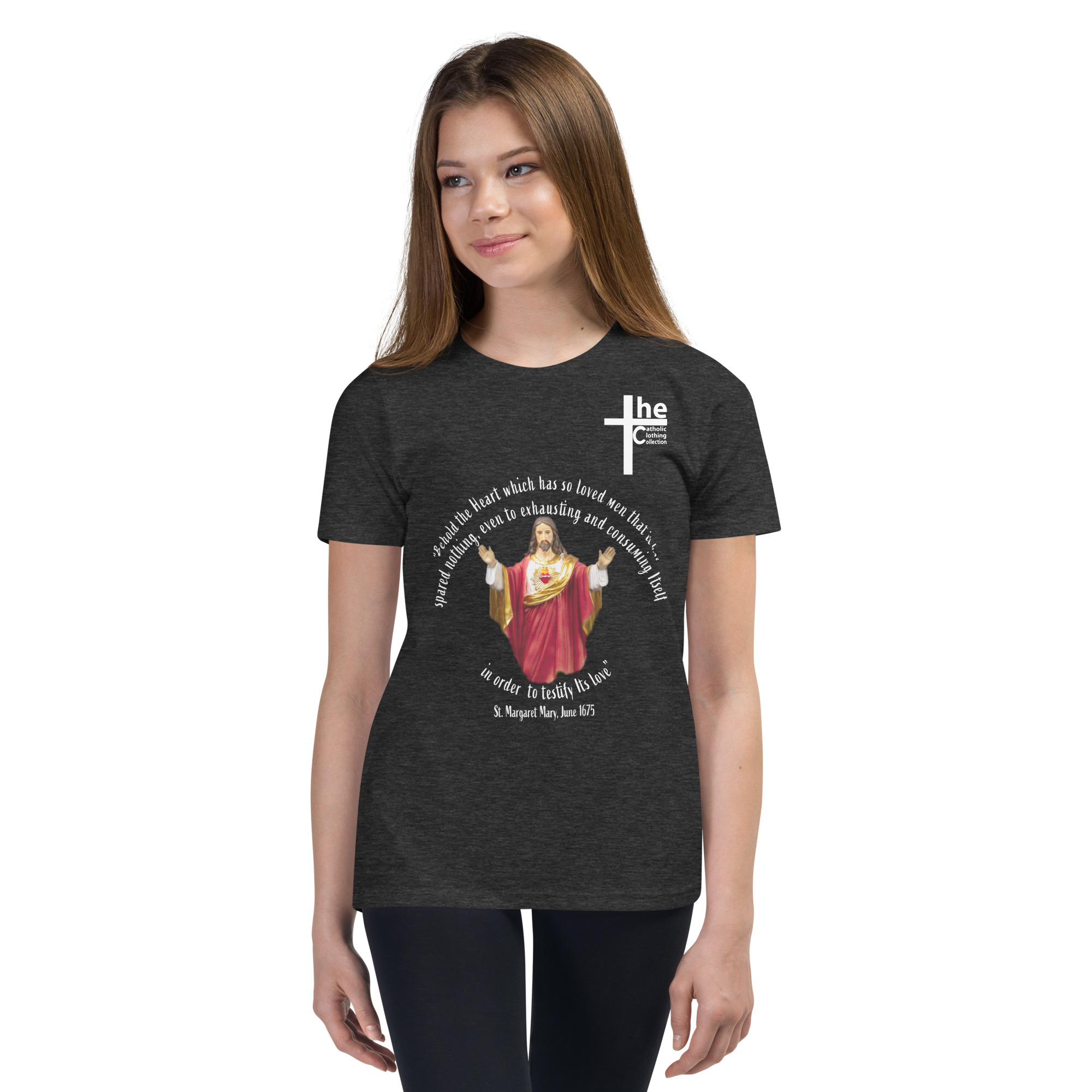 sacred heart of jesus st margaret mary 1675 children's t shirt sacred heart of jesus st margaret mary 1675 children's t shirt