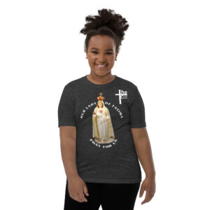our lady of fatima pray for us children's t shirt