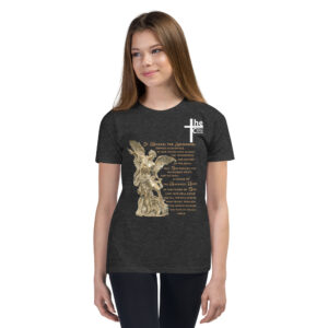 st michael archangel with prayer children's t shirt