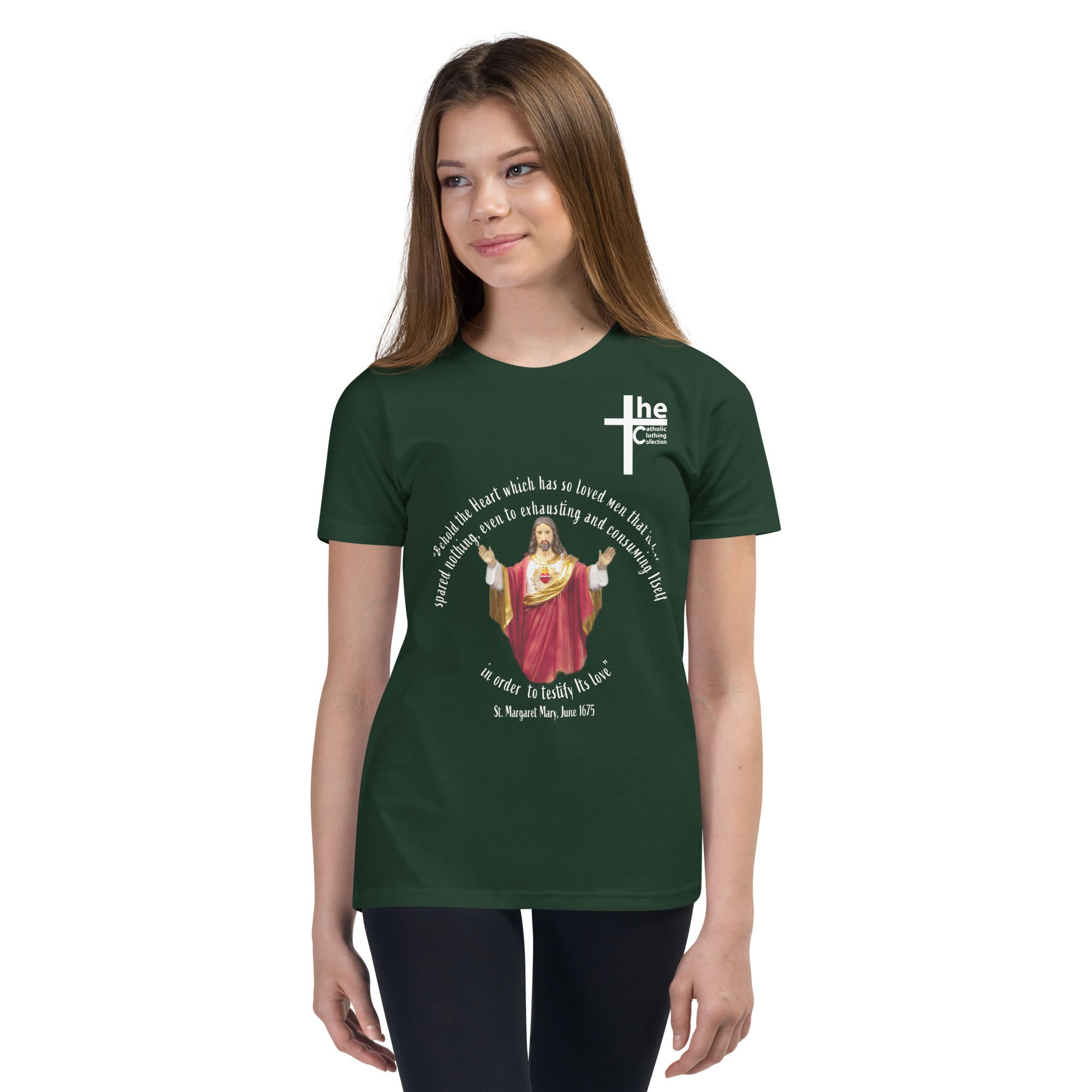 sacred heart of jesus st margaret mary 1675 children's t shirt sacred heart of jesus st margaret mary 1675 children's t shirt