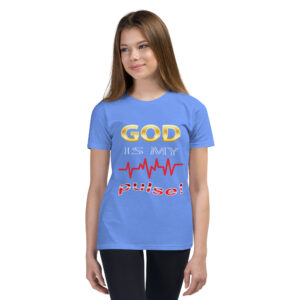 god is my pulse children's christian t shirt