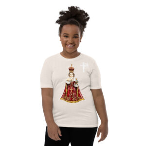 infant of prague children's t shirt