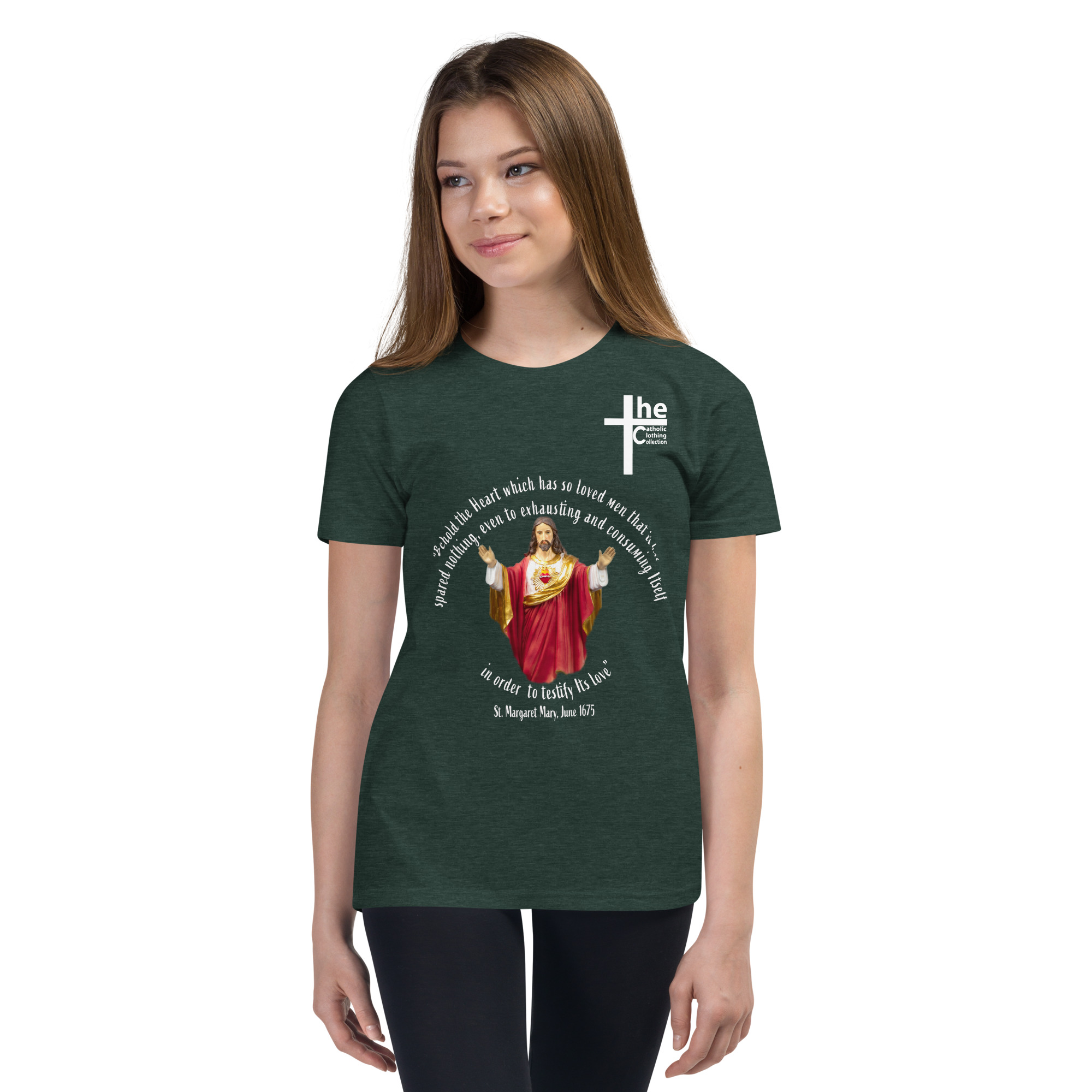 sacred heart of jesus st margaret mary 1675 children's t shirt sacred heart of jesus st margaret mary 1675 children's t shirt