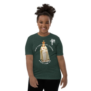 our lady of fatima pray for us children's t shirt