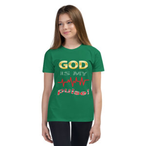 god is my pulse children's christian t shirt