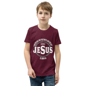 jesus the way, truth and light children's christian t shirt