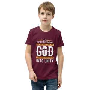 faith and love children's christian t shirt