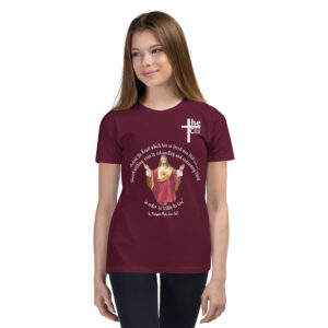 sacred heart of jesus st margaret mary 1675 children's t shirt