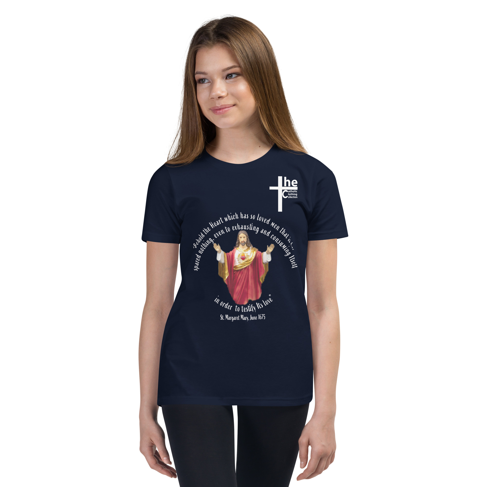 sacred heart of jesus st margaret mary 1675 children's t shirt sacred heart of jesus st margaret mary 1675 children's t shirt