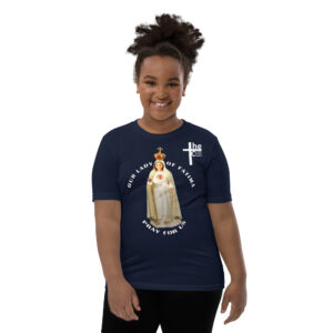 our lady of fatima pray for us children's t shirt