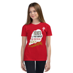 god as first mover by st thomas aquinas children's t shirt
