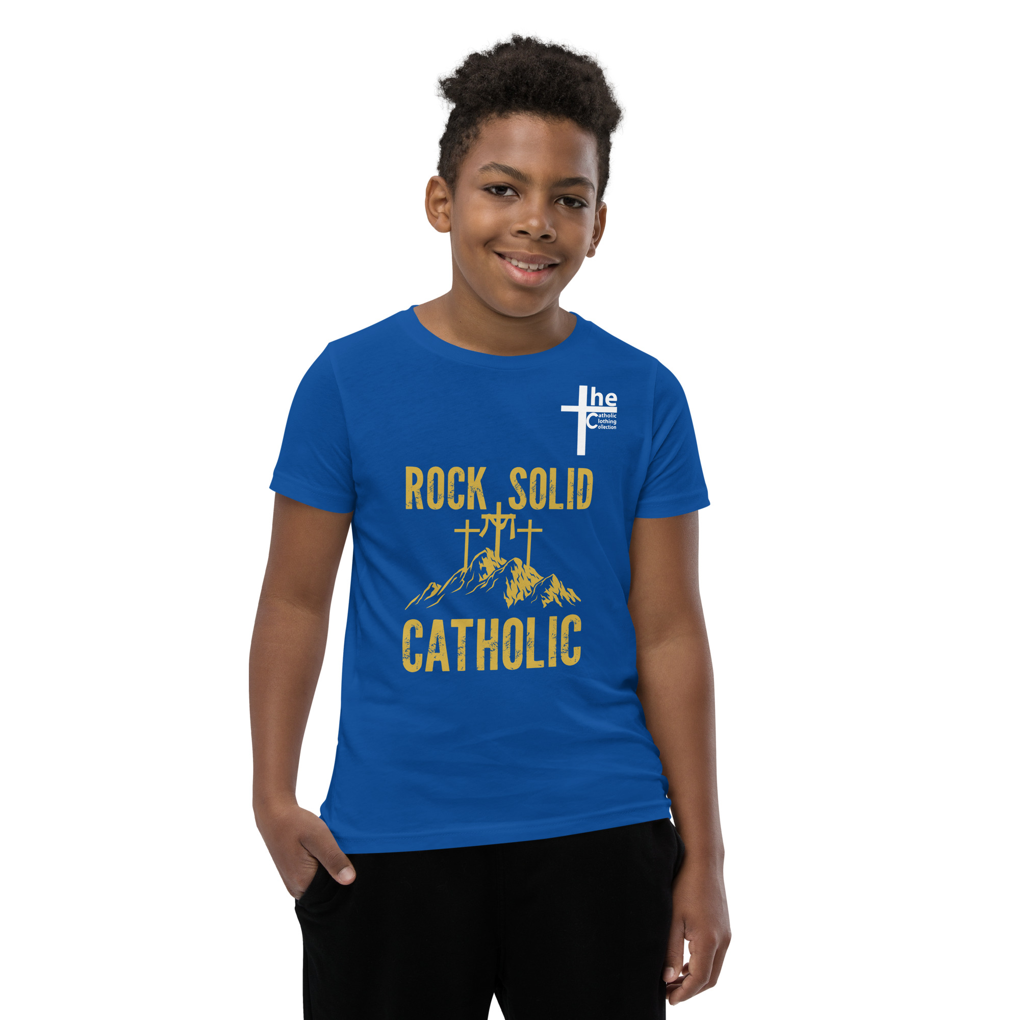 rock solid catholic children's t shirt rock solid catholic children's t shirt