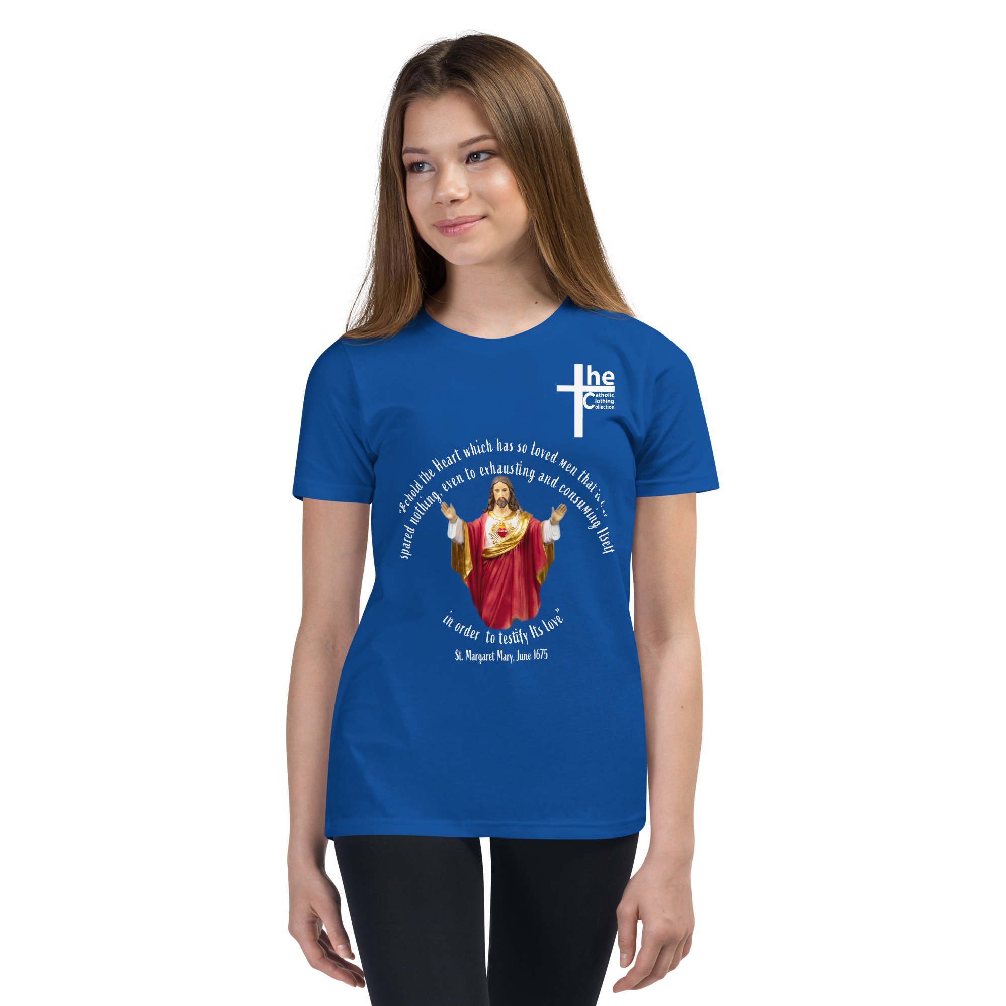 sacred heart of jesus st margaret mary 1675 children's t shirt sacred heart of jesus st margaret mary 1675 children's t shirt