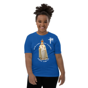 our lady of fatima pray for us children's t shirt