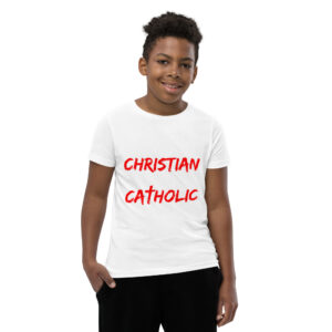 christian is my name, catholic my surname children's t shirt