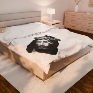 crowing with thorns velveteen plush blanket