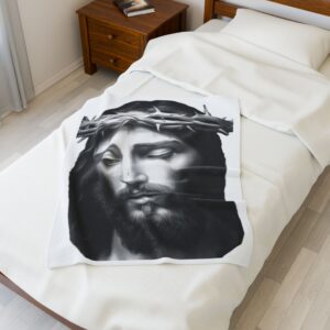 crowing with thorns velveteen plush blanket