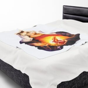 immaculate heart of mary velveteen plush blanket