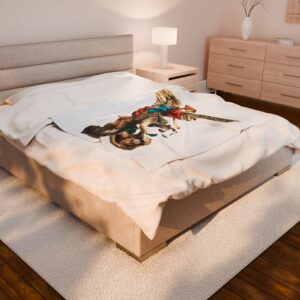 st michael archangel (colored) velveteen plush blanket