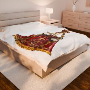 infant of prague velveteen plush blanket