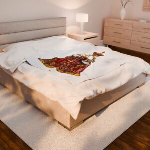 infant of prague velveteen plush blanket