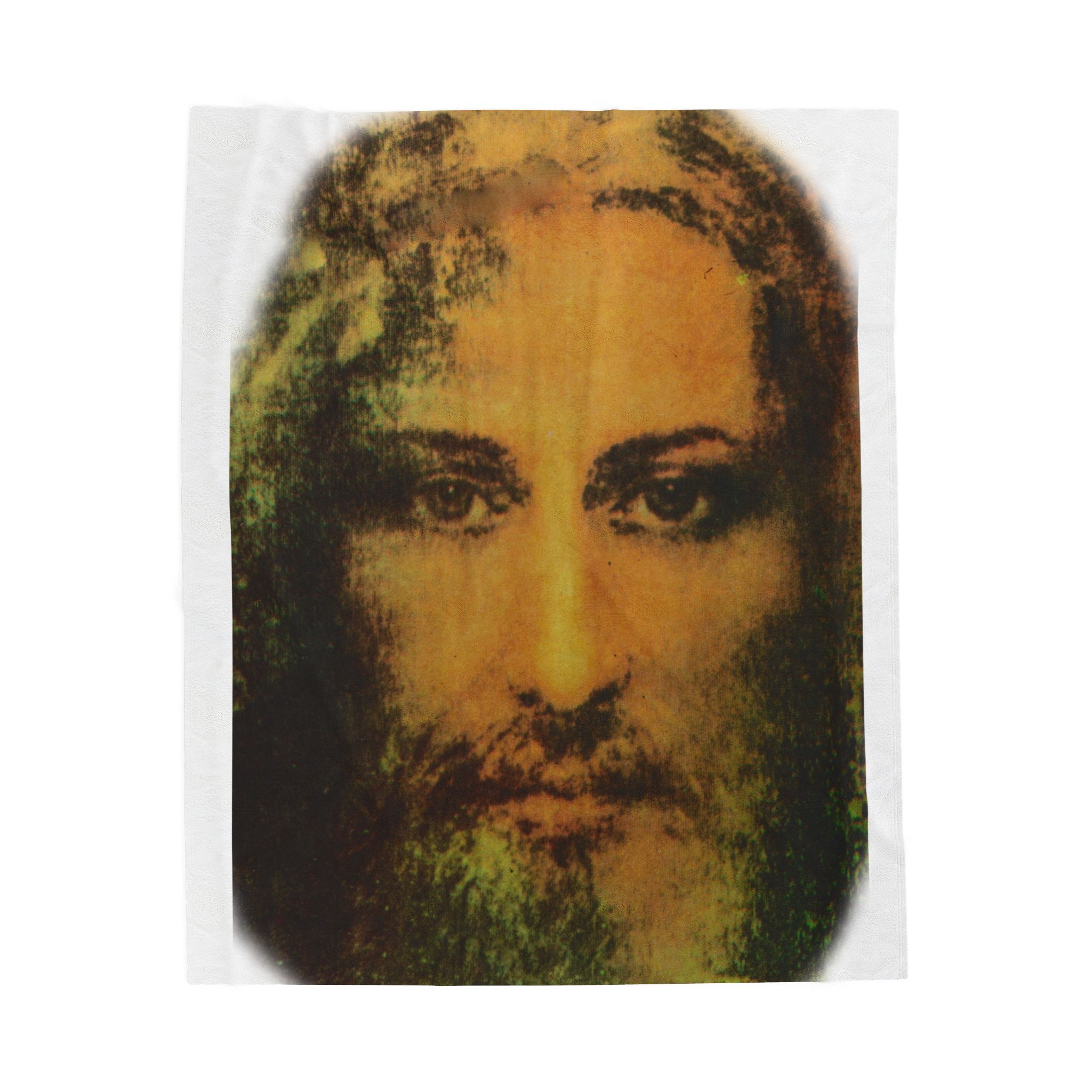 face of jesus velveteen plush blanket face of jesus velveteen plush blanket